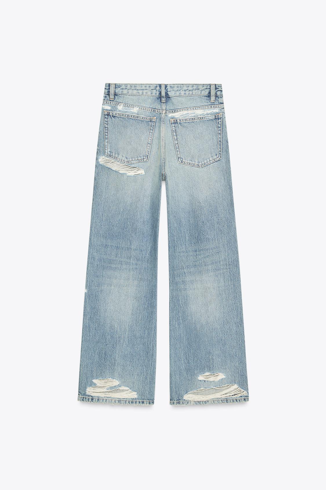 TRF MID-RISE RIPPED BOYFRIEND JEANS