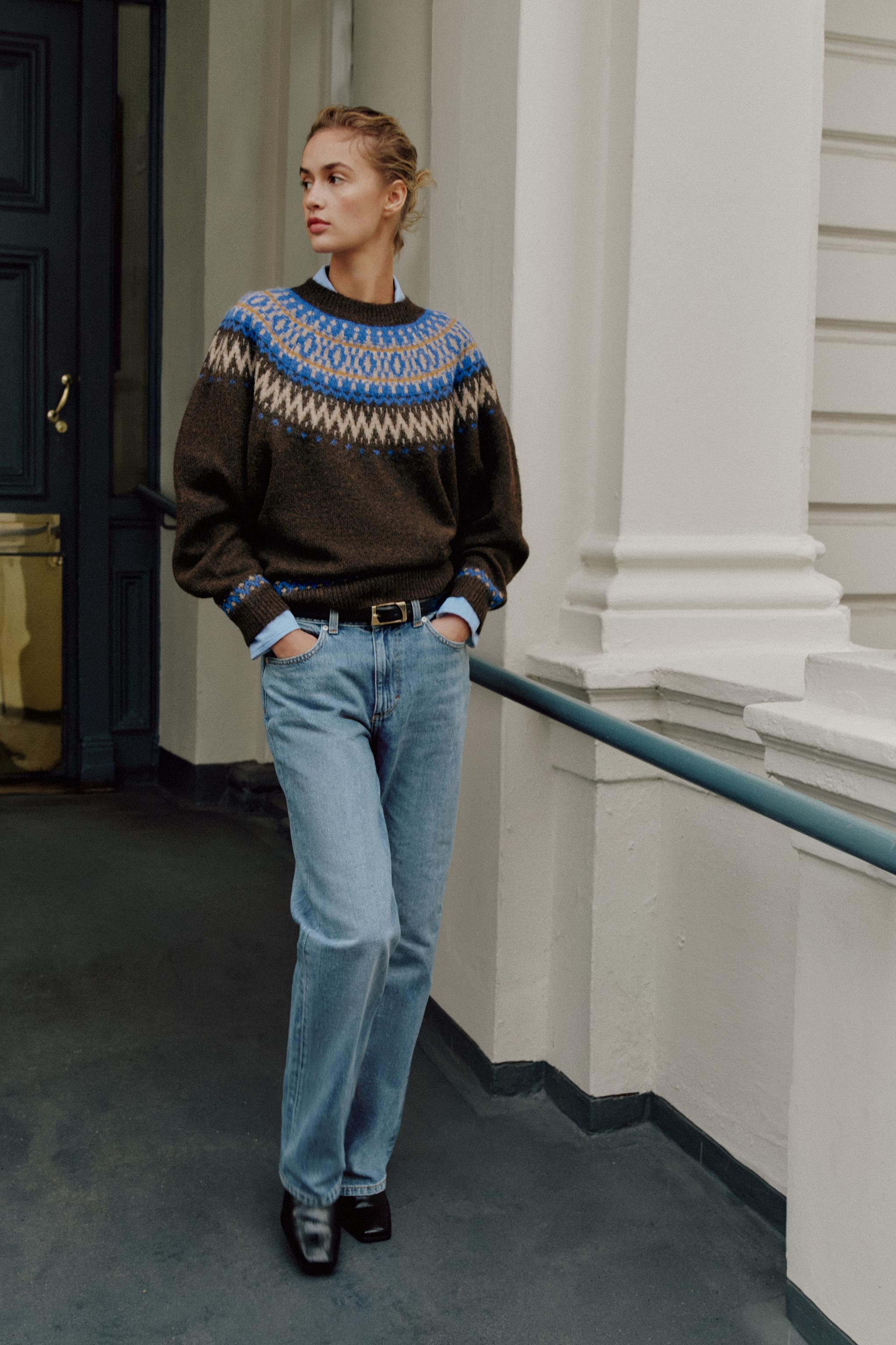 Jacquard Knit Sweater by Zara