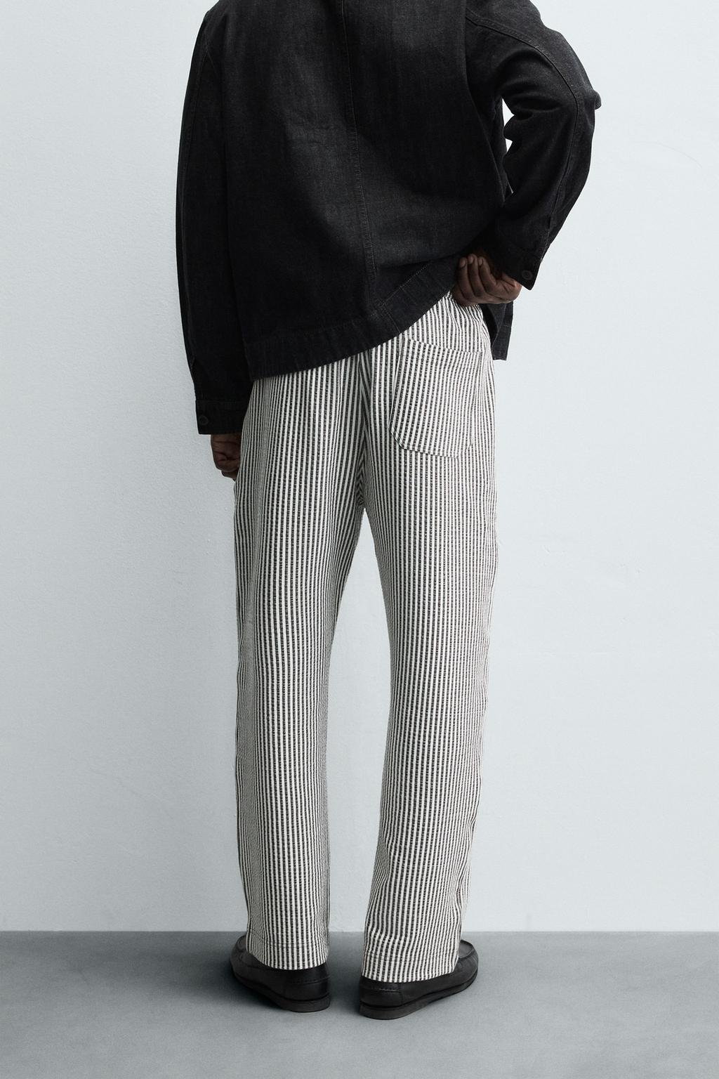 PANTALÓN SEERSUCKER RAYAS CONFORT