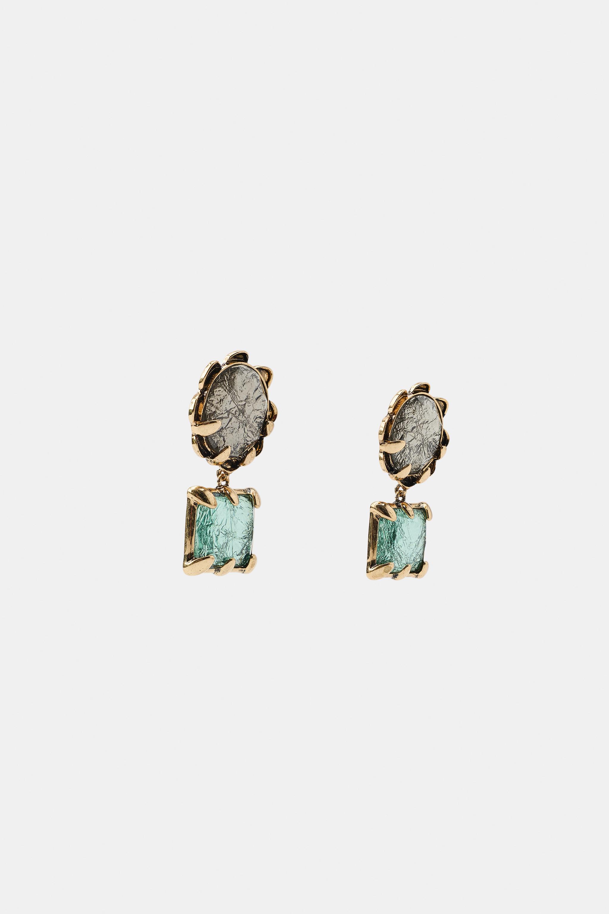 BOUCLE D'OREILLE DOUBLE BRILLANT