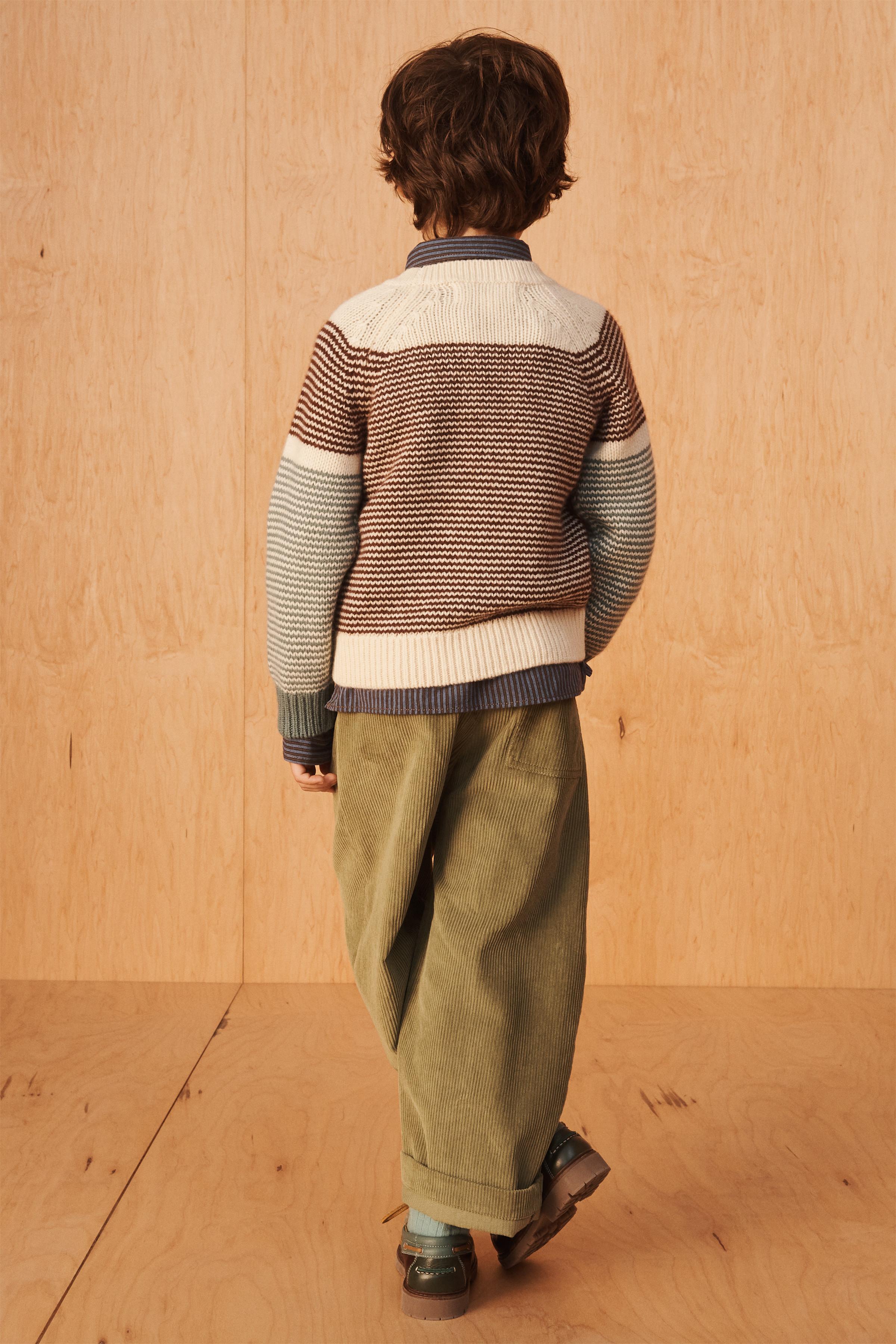 STRIPED 100% WOOL SWEATER LIMITED EDITION