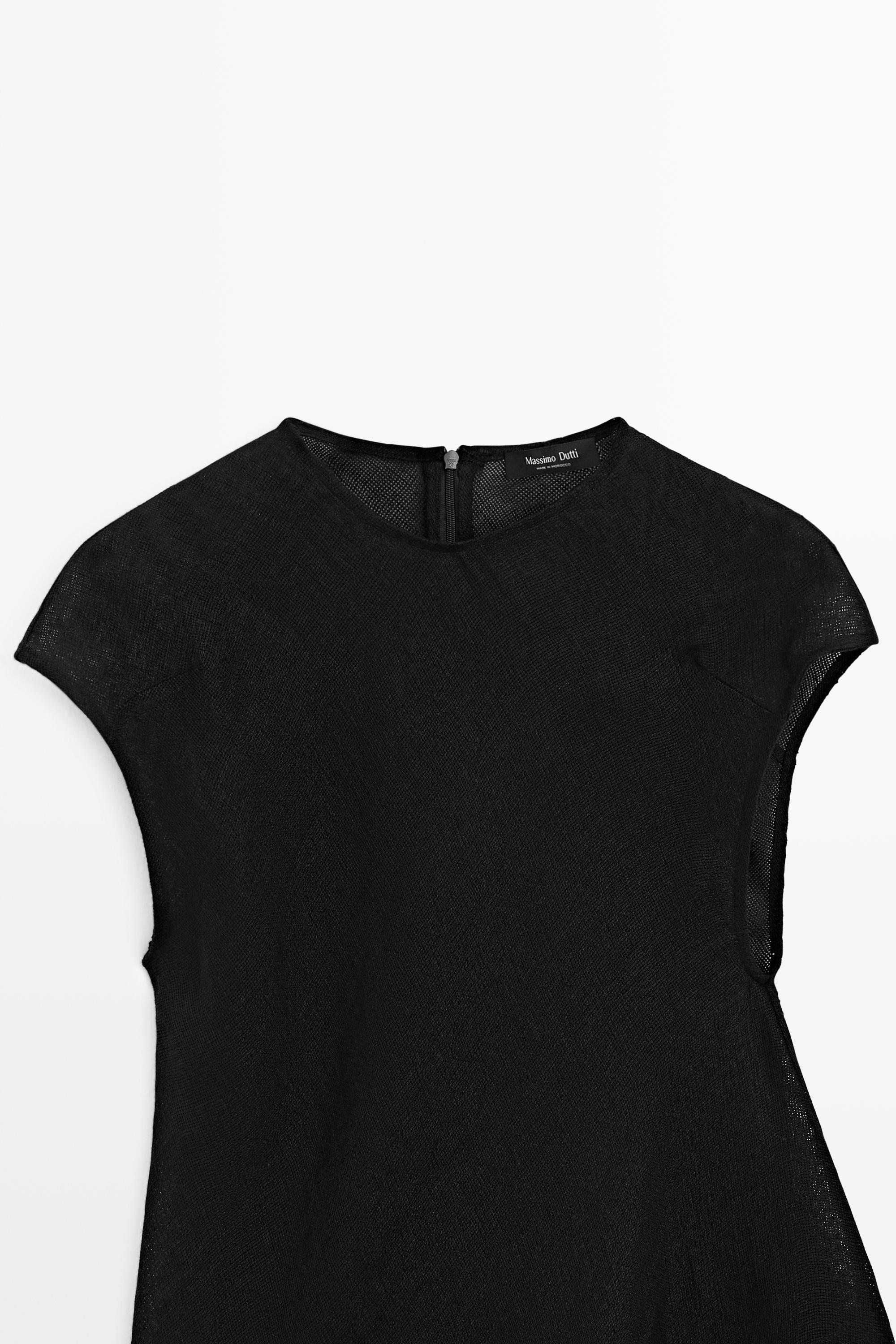 Top fluide asymétrique en lin
