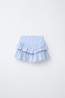 TEXTURED FLORAL BERMUDA SKORT