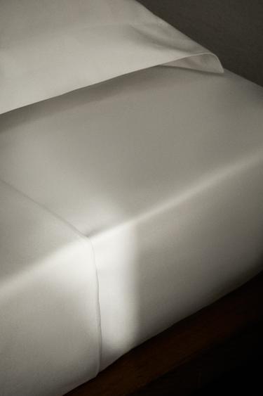DRAP-HOUSSE SATIN | 30 CM DE HAUT (300 FILS) - Blanc de Zara - Image 5