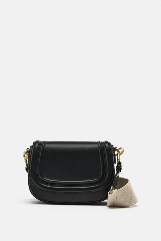 Zara CROSSBODY BAG - Black - Image 3