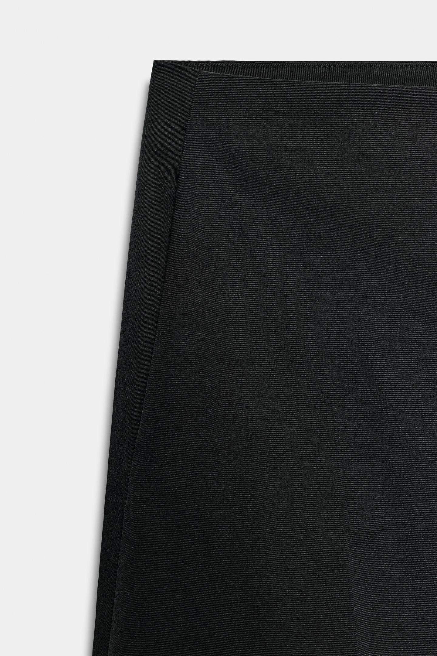 Женские брюки Zara ZW Collection Wide-Leg, цвет: Чёрный — фото 4