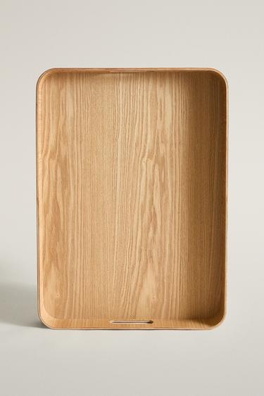 Zaras STOR TRÄBRICKA - Ljust beige - Bild 0