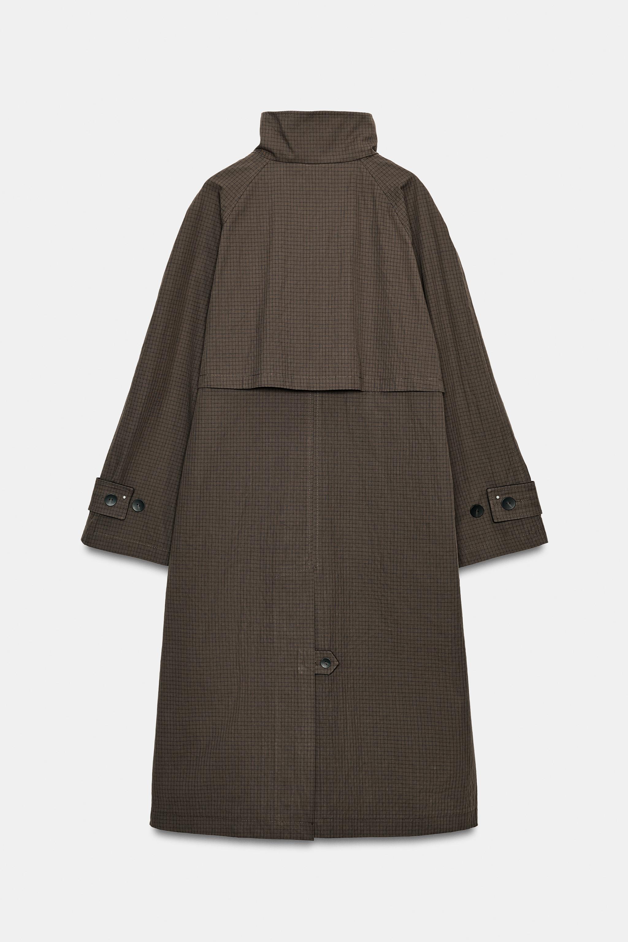 TRENCH OVERSIZE À CARREAUX ZW COLLECTION