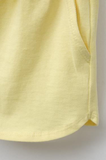 BERMUDA UNIE - Jaune de Zara - Image 3