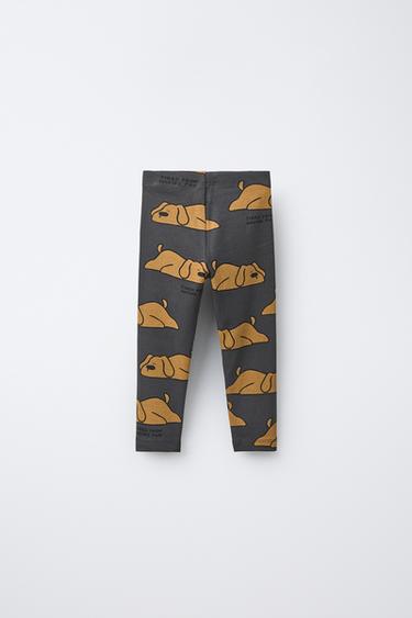 ANIMAL PRINT LEGGINGS - Black by Zara - Image 1