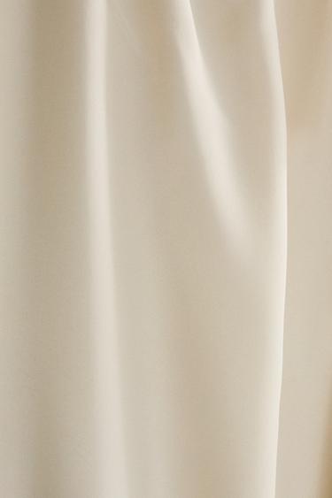PANTALON SATIN - Écru de Zara - Image 3