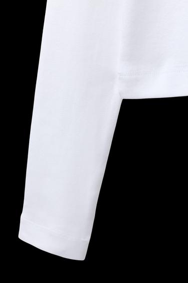 CAMISETA CROPPED BÁSICA - Blanco de Zara