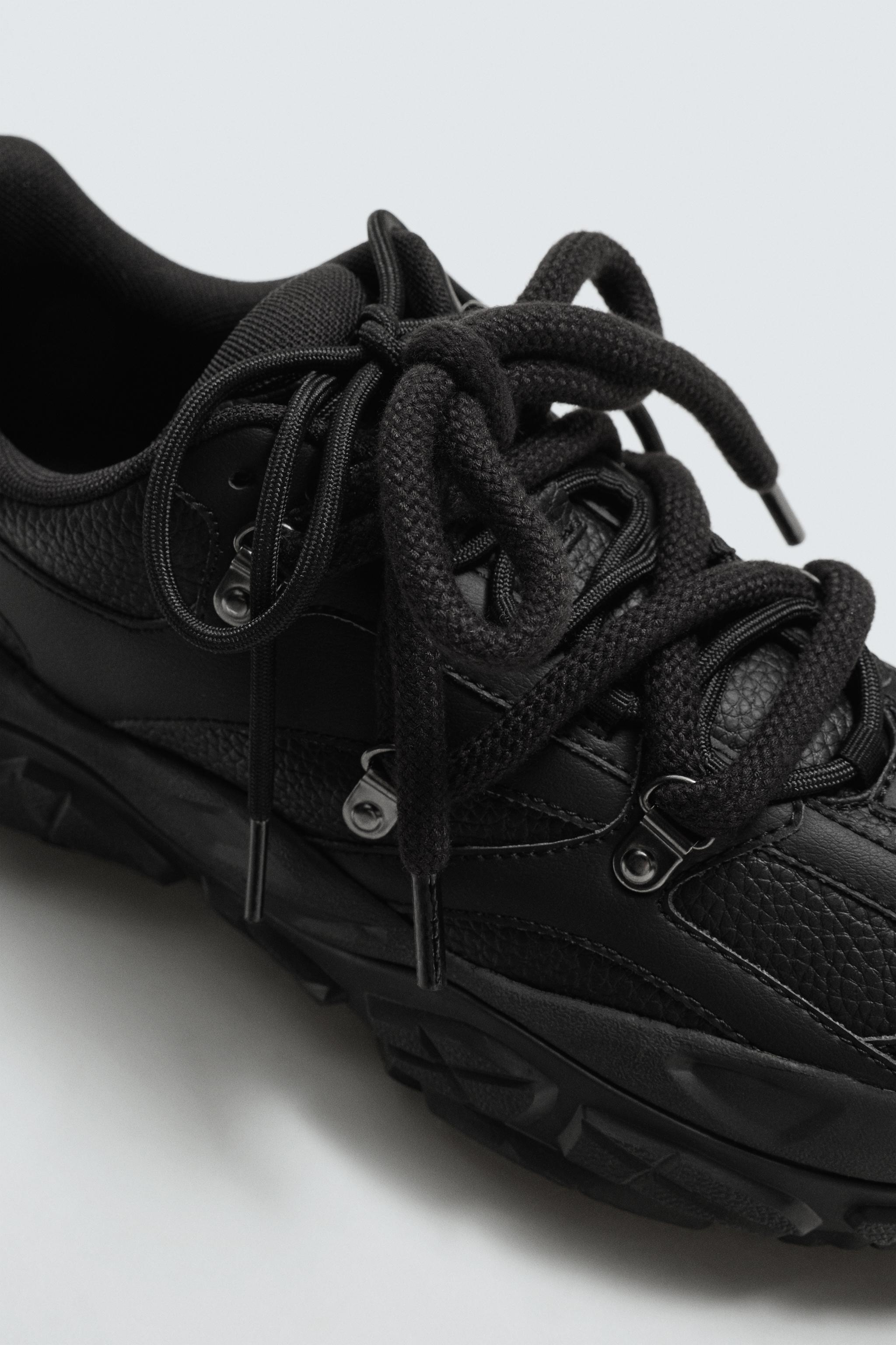 チャンキーソールスニーカー - ブラック | ZARA Japan / 日本