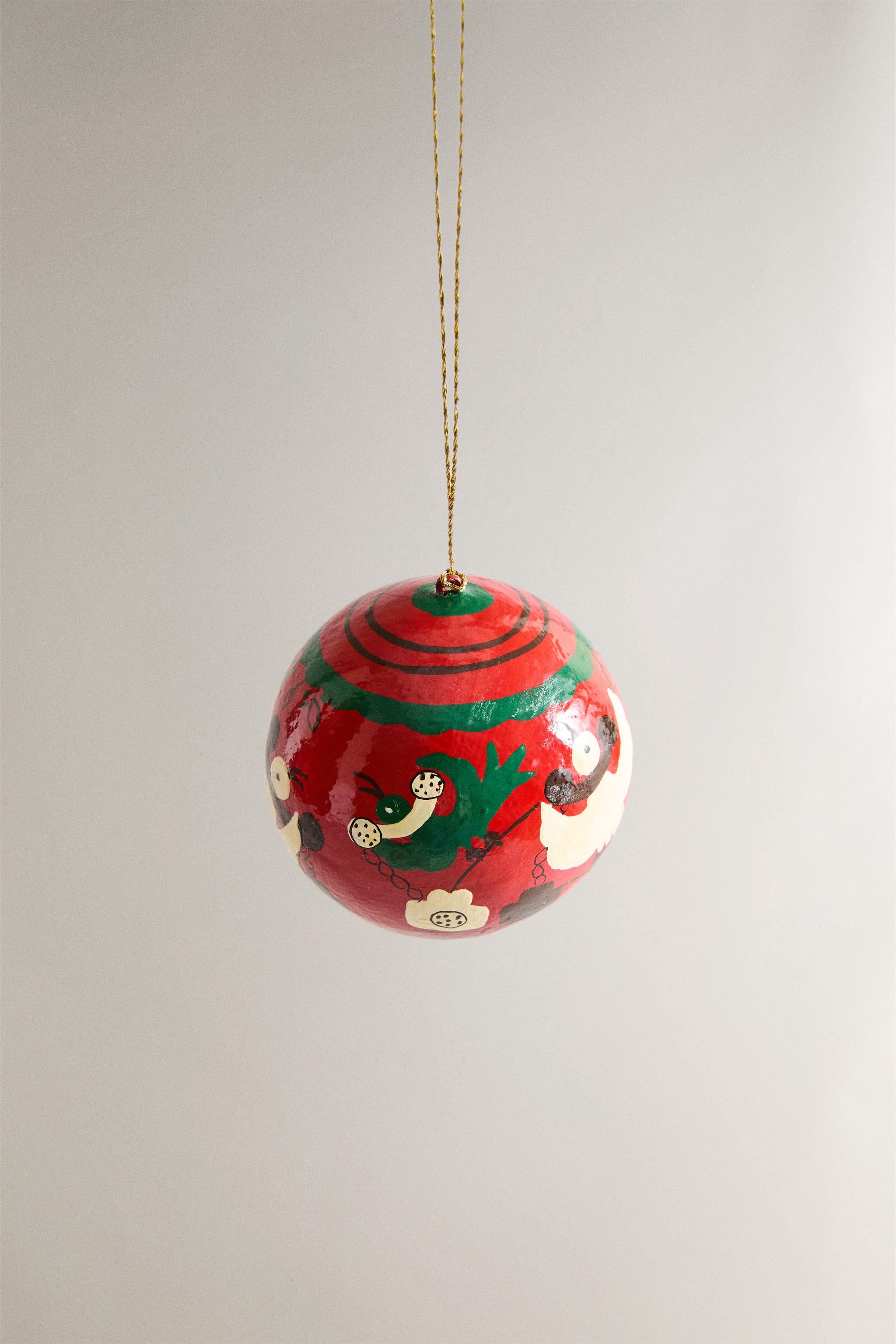 ニワトリボール クリスマスツリーオーナメント - レッド | ZARA Japan