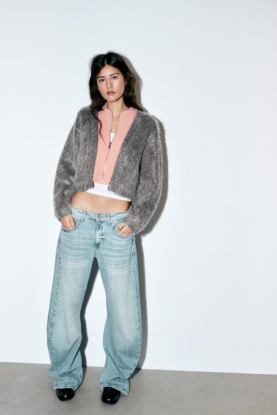 DOUBLE KNIT EFFECT CARDIGAN