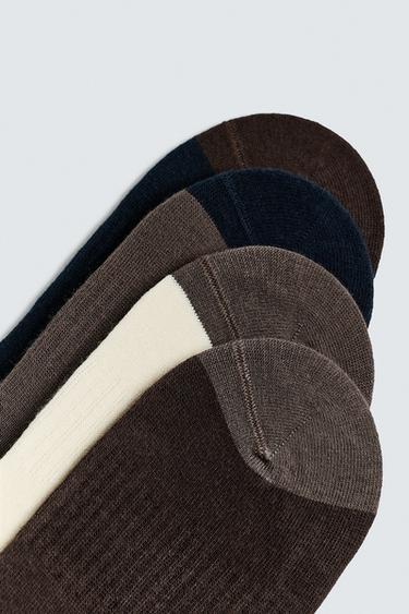 PACK OF 4 NO-SHOW SOCKS - various by Zara - Image 1