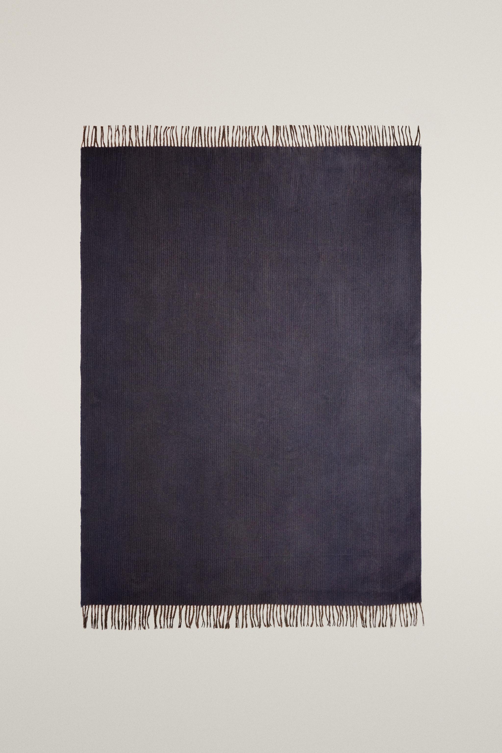 PLAID RAYURES FRANGES
