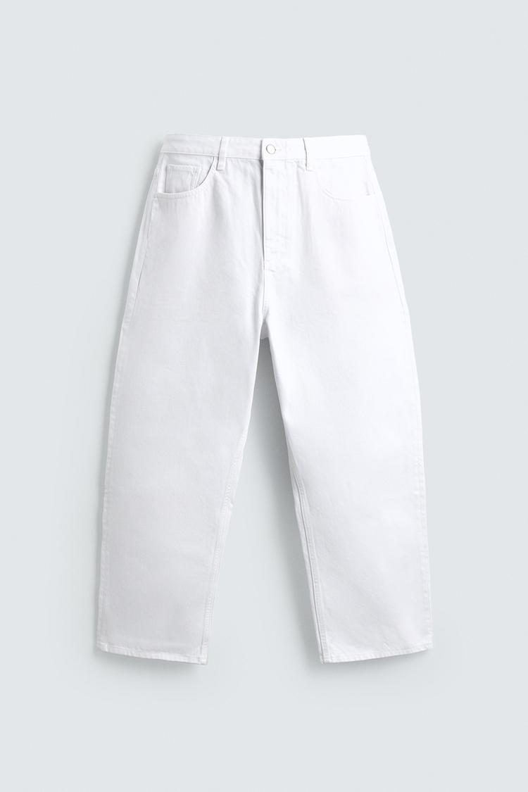 ZARA TAPERED WIDE-LEG JEANS