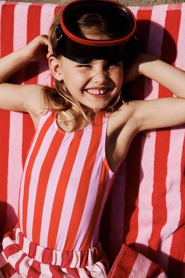 ストライプ柄スイムウェア CASA LAWA © X ZARA KIDSピンクZaraのストライプ柄スイムウェア CASA LAWA © X ZARA KIDS - ピンク 