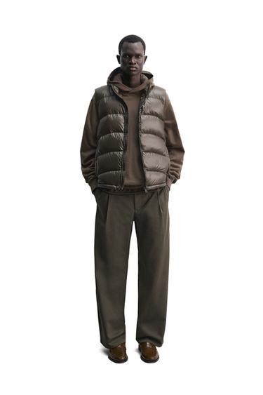 MOLETOM LAVADO COM CAPUZ - Marrom da Zara