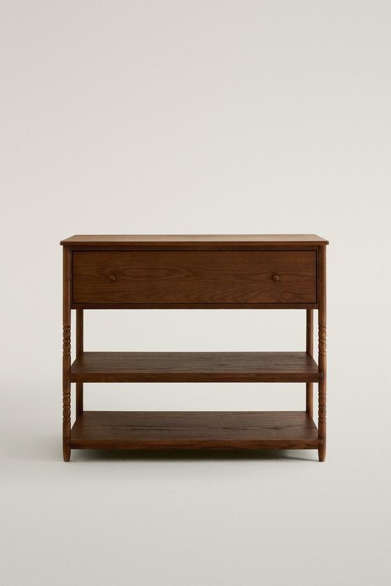 ASH WOOD CONSOLE - Dark brown by Zara - Image 0