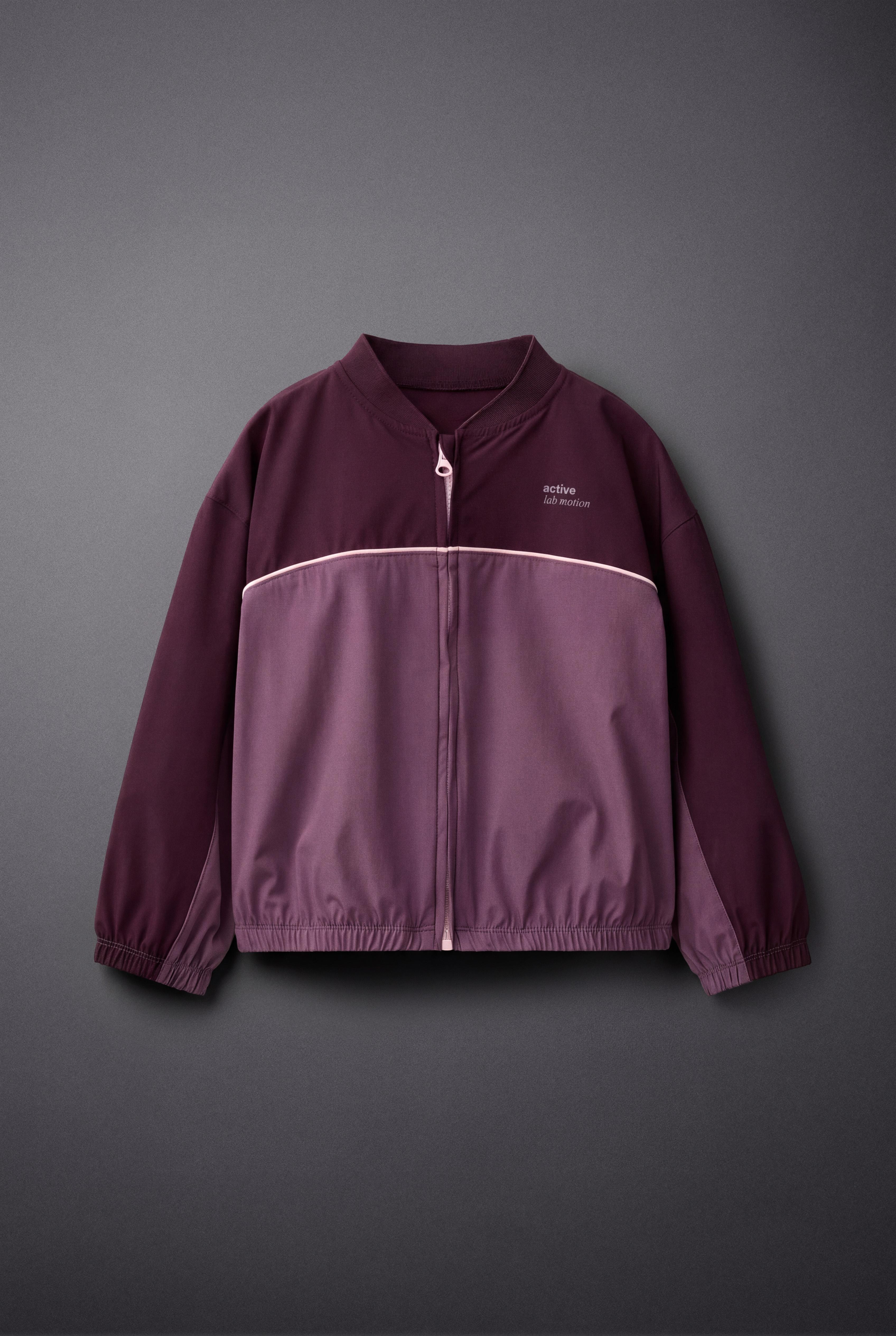 TECHNICAL WORKOUT JACKET — Burgundy