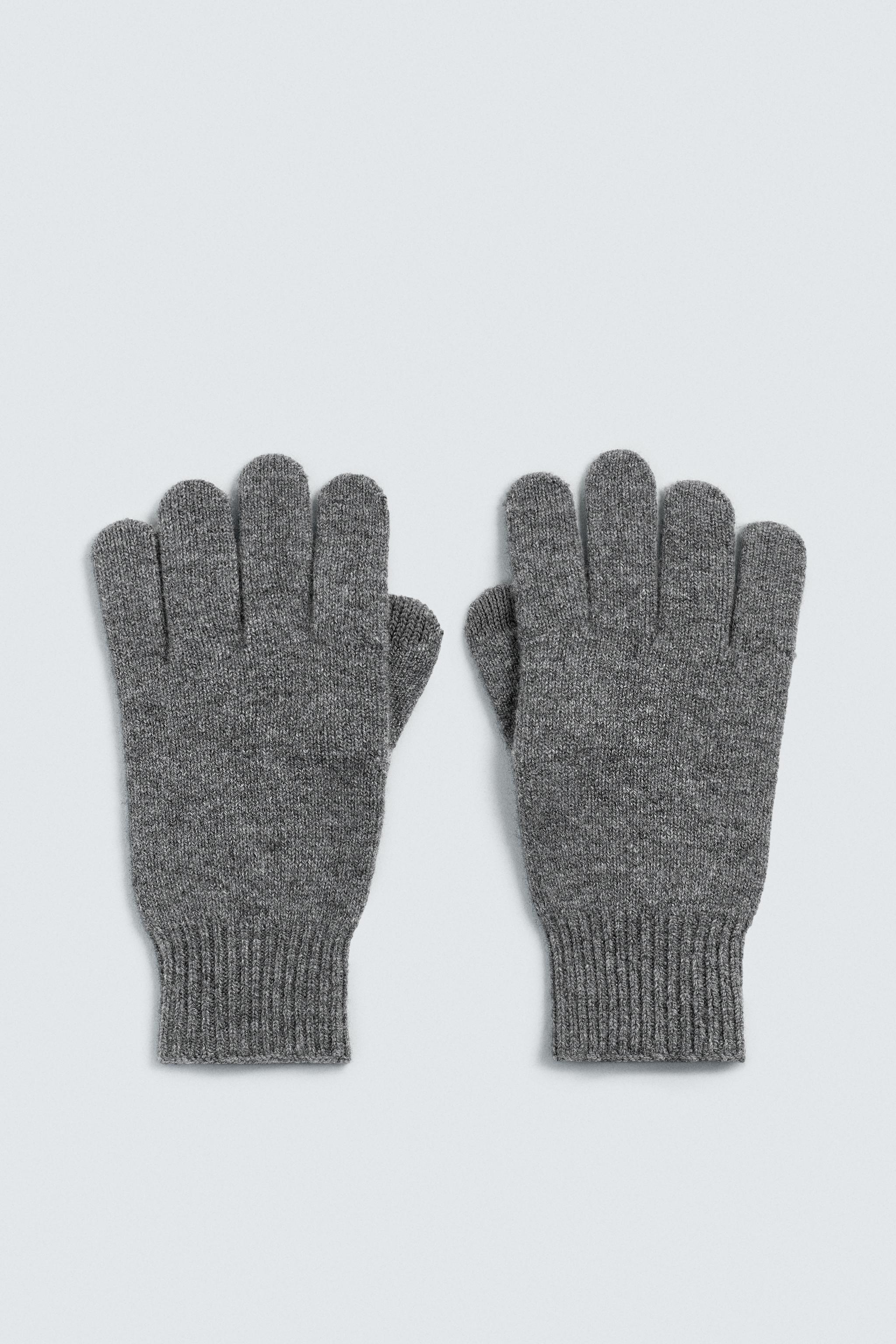 新品　SALSATION サルセーション　Net Knit-Gloves WOOL BLEND KNIT GLOVES - Light mink | ZARA South Africa