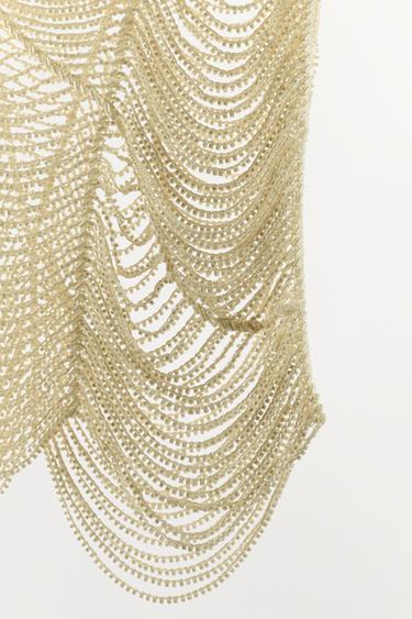 ZW COLLECTION BEADED TOP - Ecru by Zara - Image 10