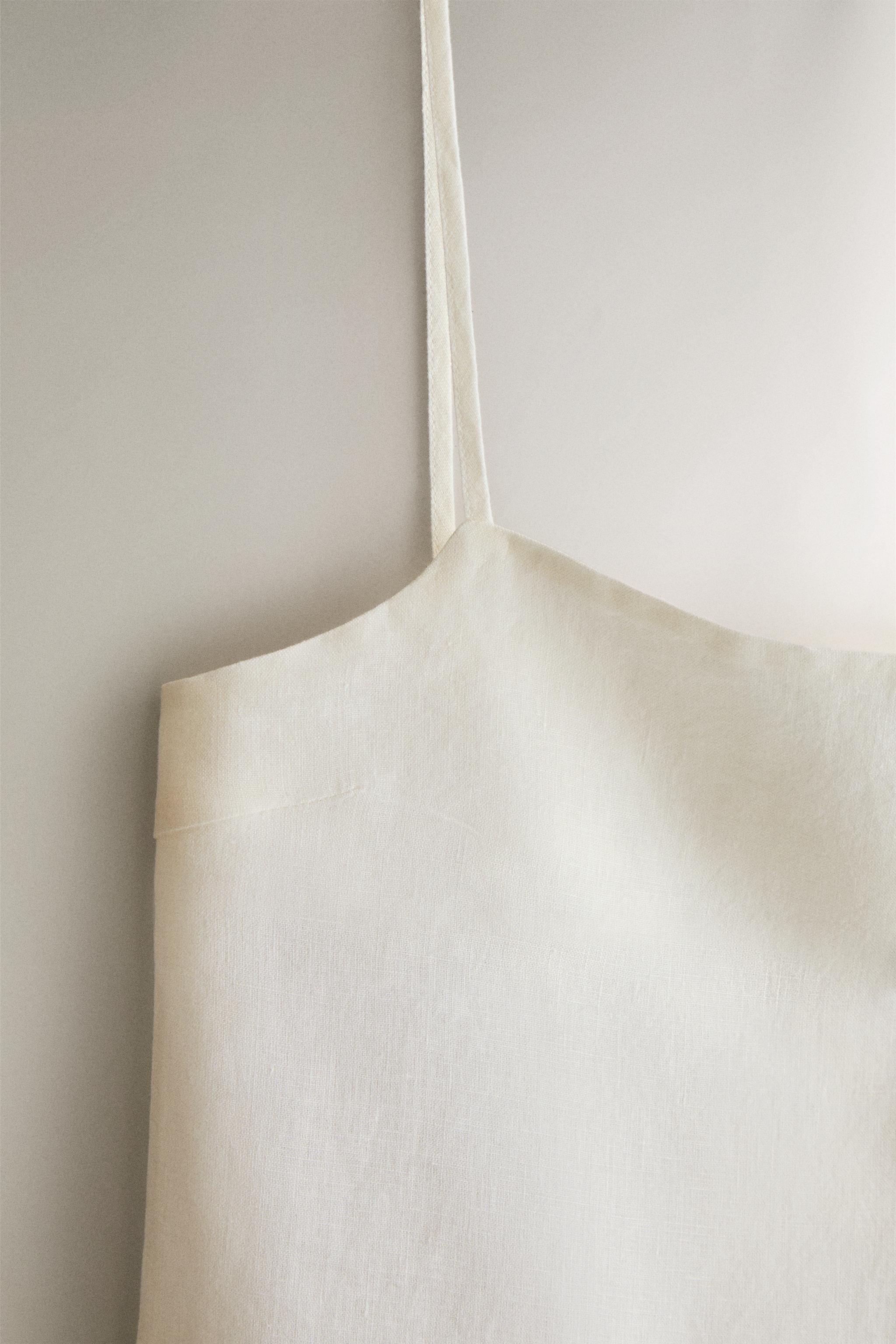 LINEN TOP — Ecru