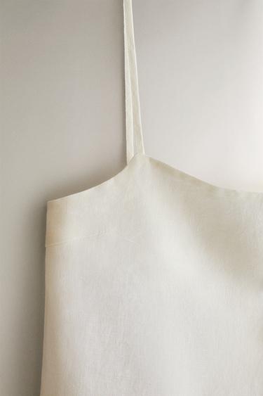 LINEN TOP - Ecru by Zara - Image 1