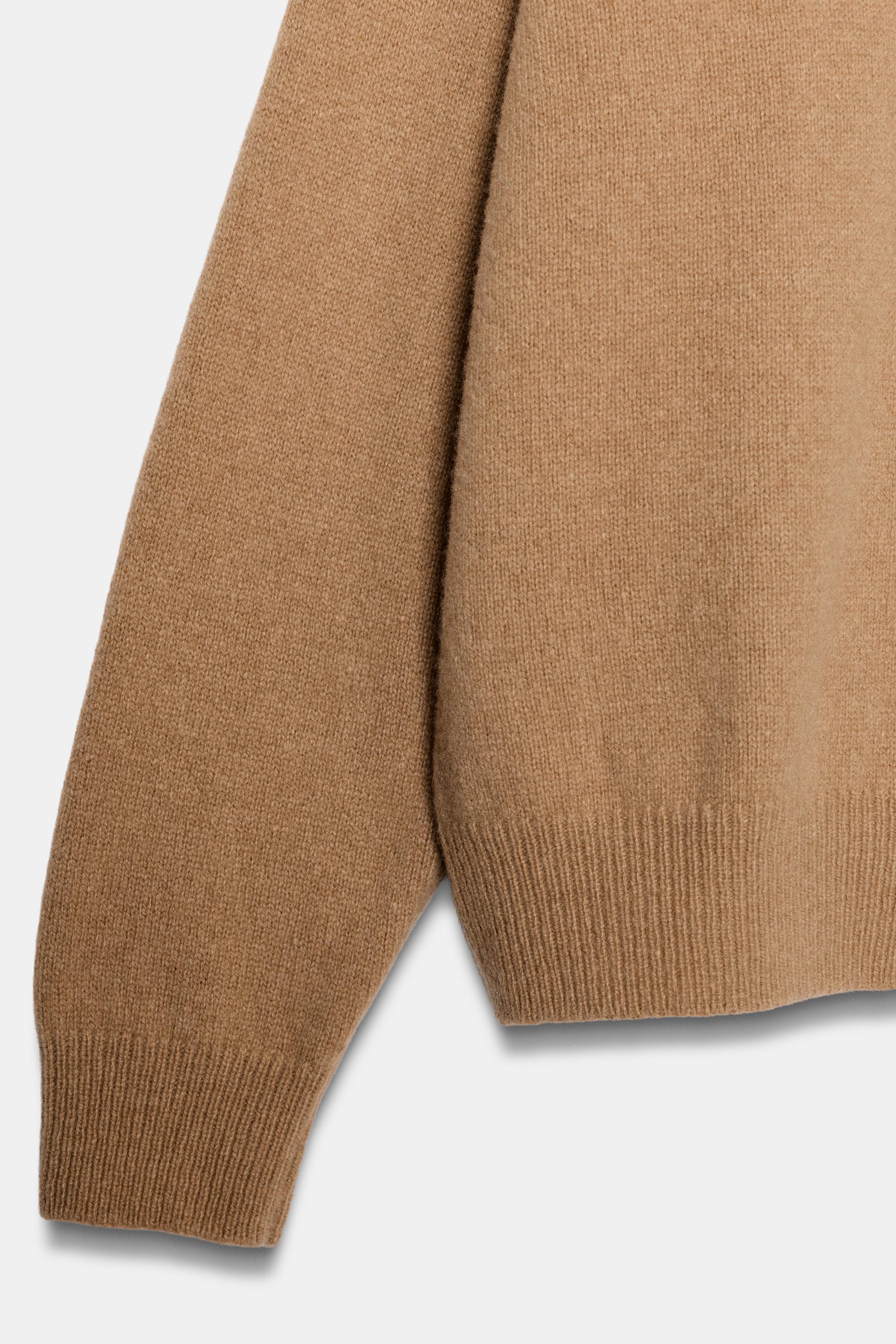 Pull cachemire laine col en v