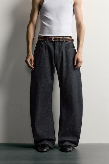 JEANS BALLOON FIT - Índigo de Zara