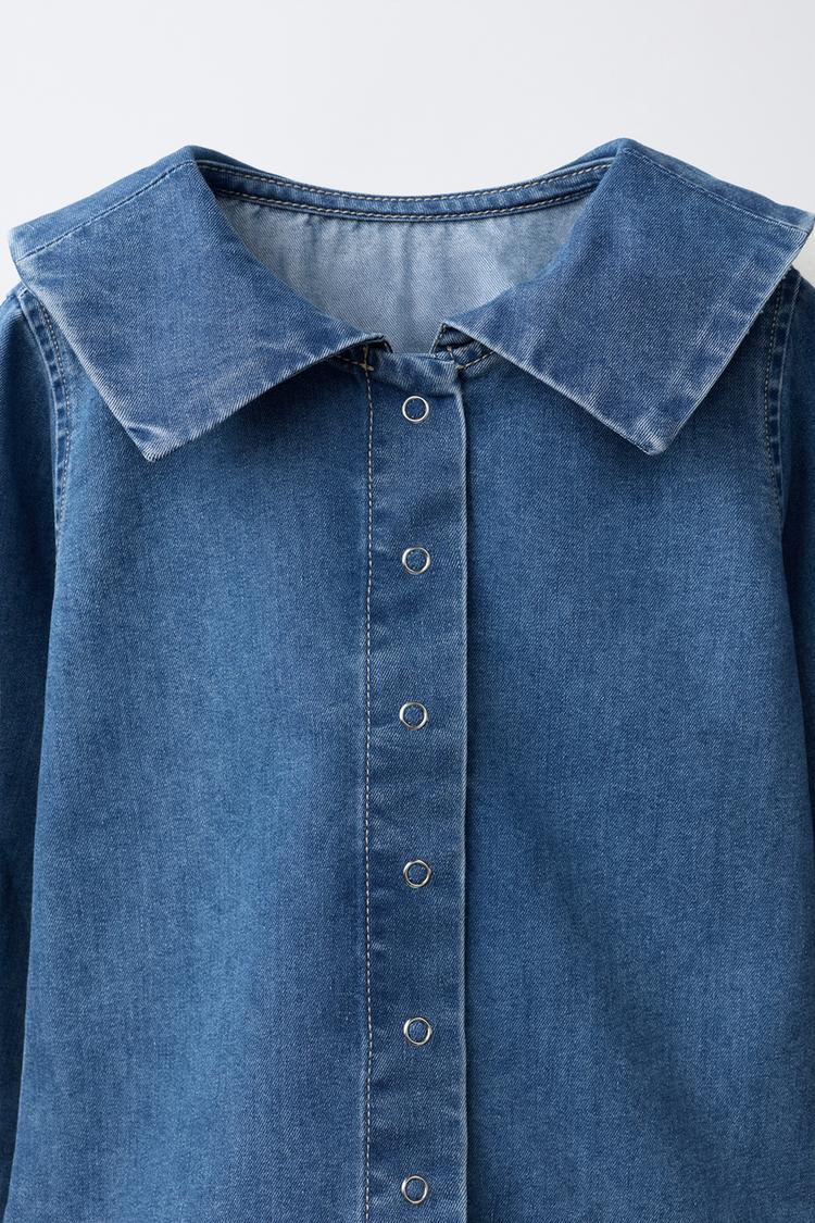 Camisa de cuello marinero de mezclilla 3