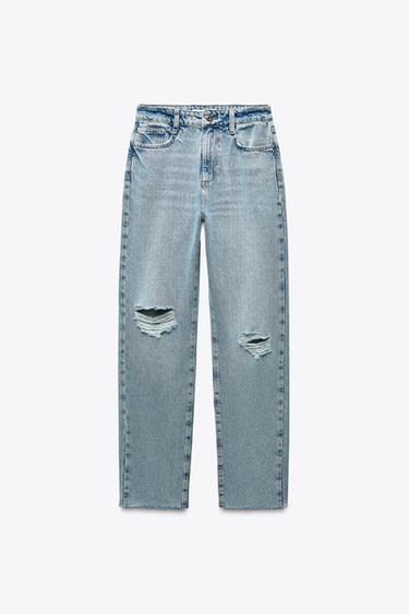 Zara Jeans Rib Women's Ripped Jeans | ZARA United Kingdom