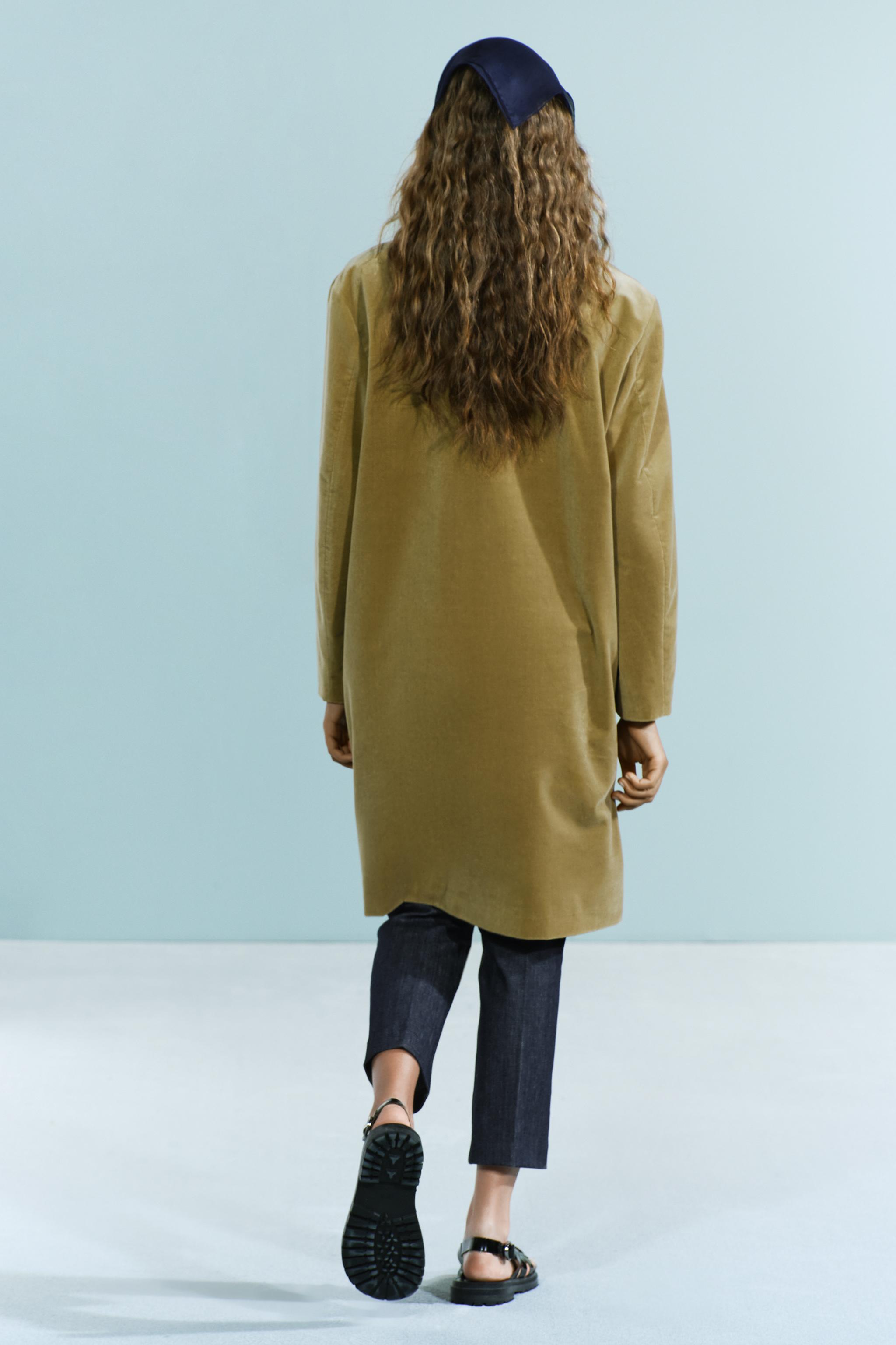 Zara store khaki coat