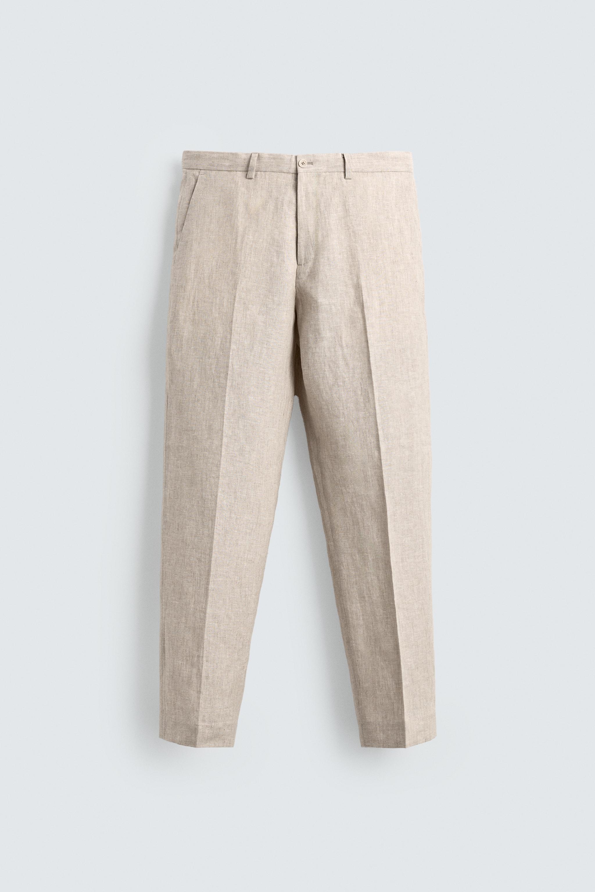 PANTALON DE COSTUME 100% LIN