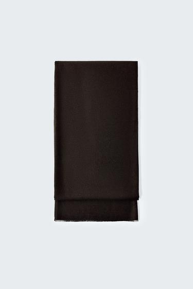 Zara SOLID SOFT SCARF - Brown