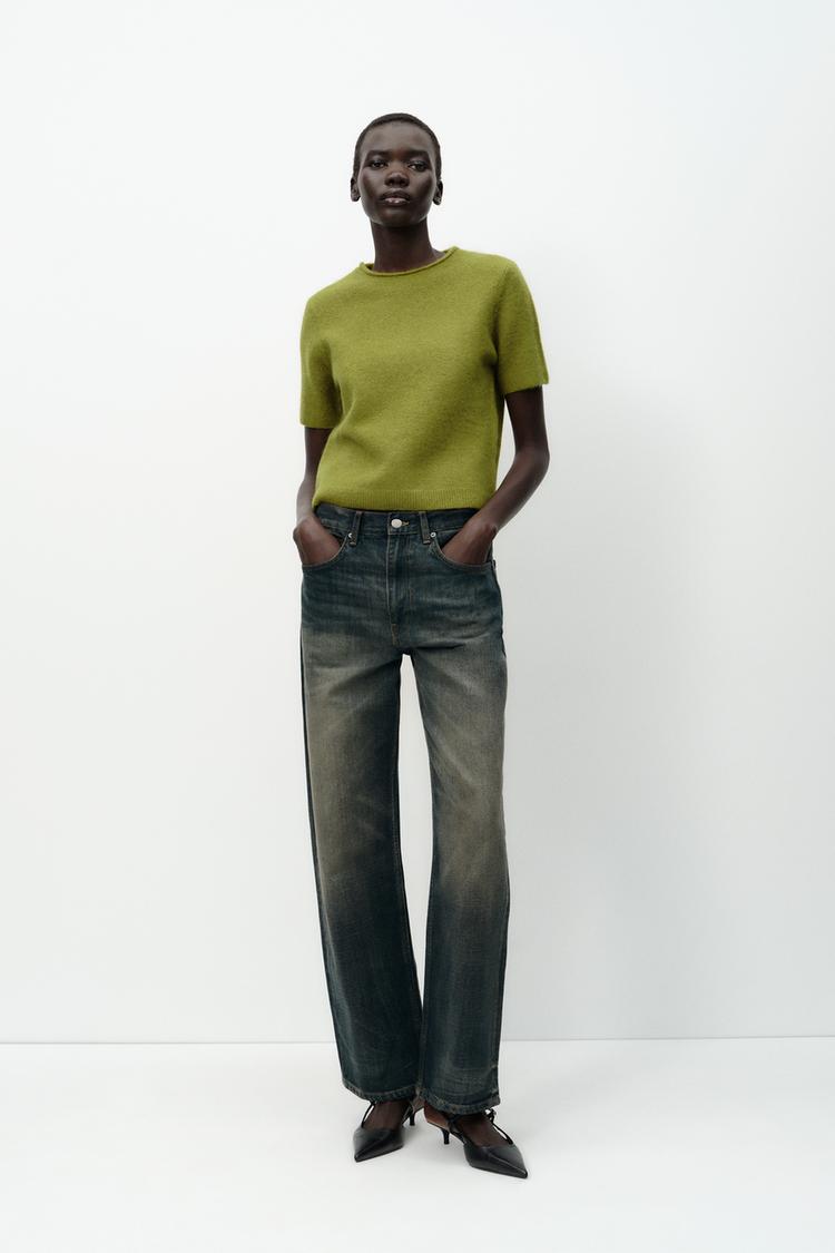 JERSEY PUNTO MANGA CORTA Verde ZARA Chile