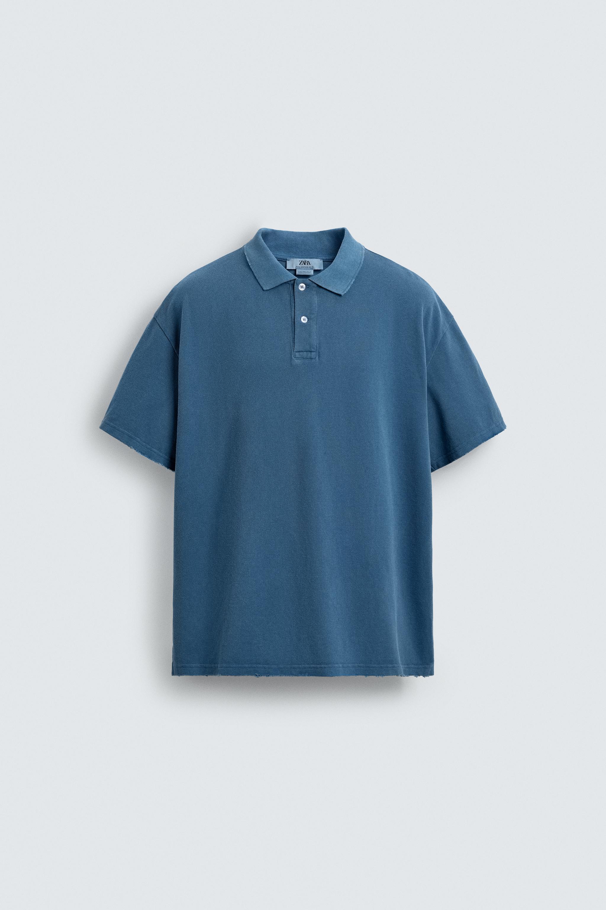 POLO EN PIQUÉ DÉLAVÉ