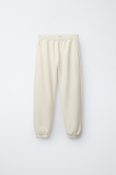 PANTALÓN JOGGING BÁSICO - Crudo de Zara - Imagen 0