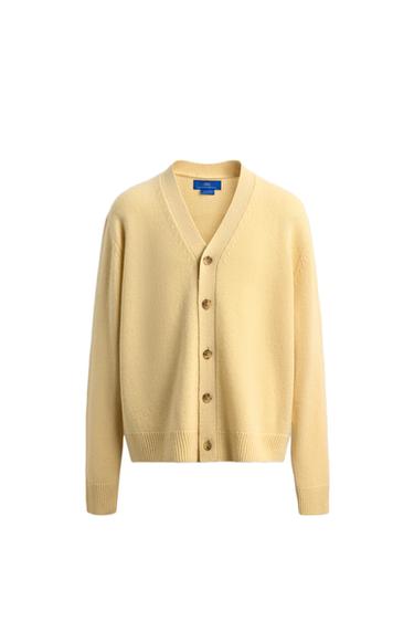 كارديغان كشمير AARON LEVINE X ZARA - زبدة by Zara