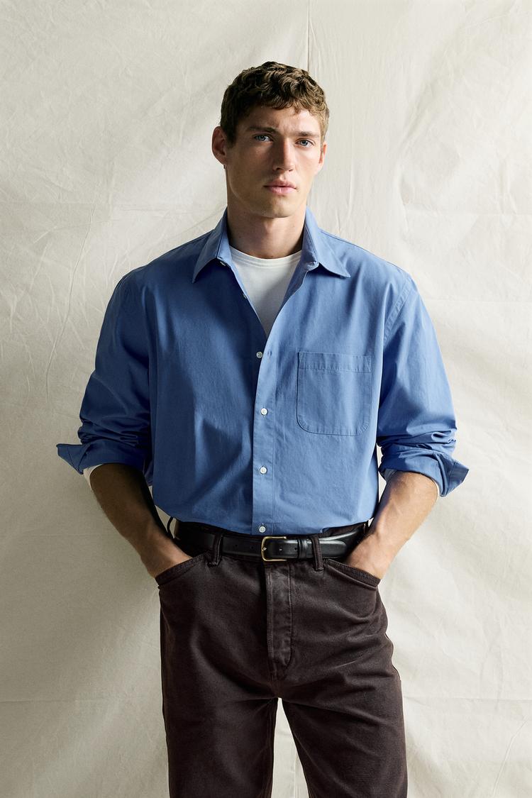 RELAXED FIT POPLIN SHIRT