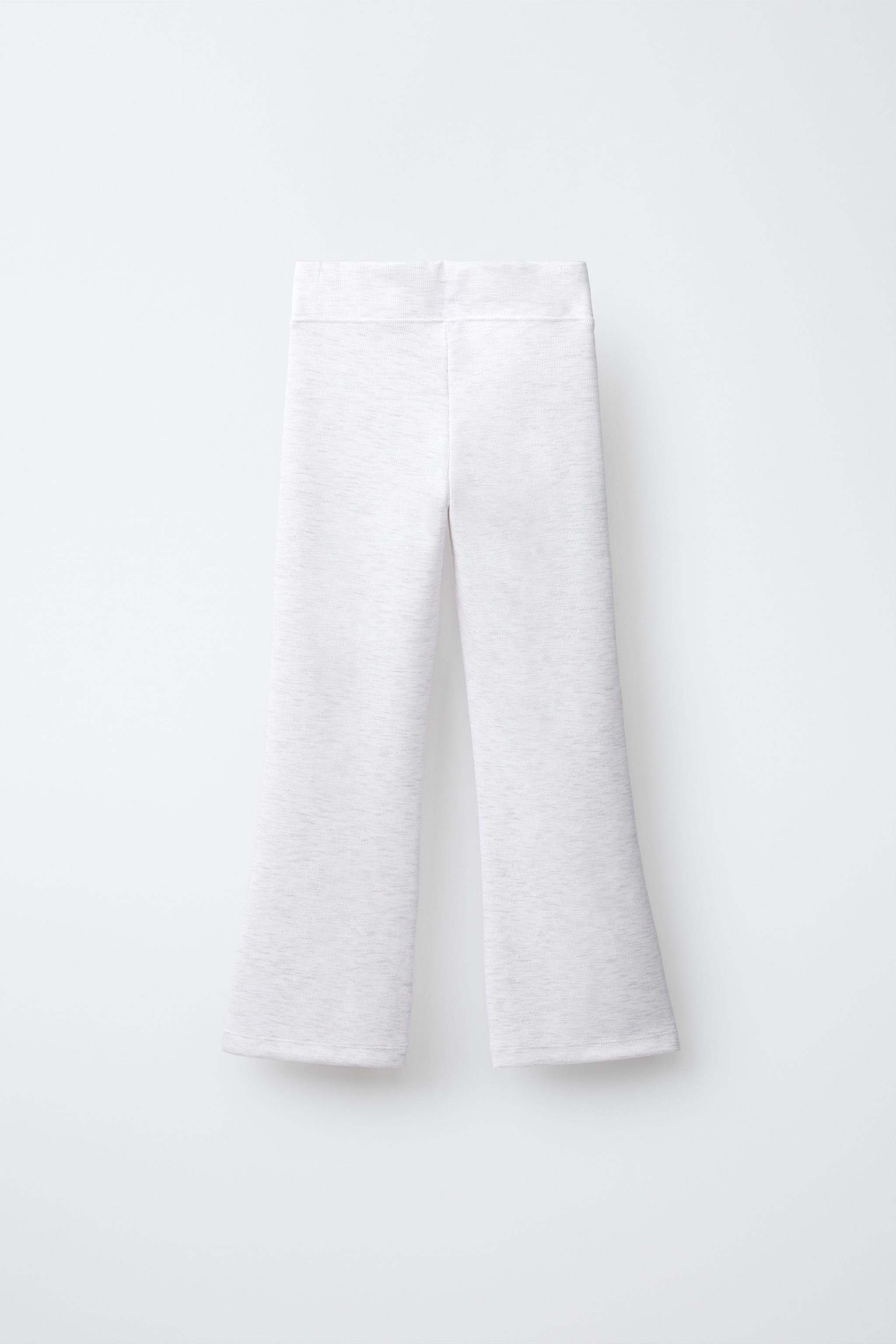FLARE GYM PANTS — Gray marl