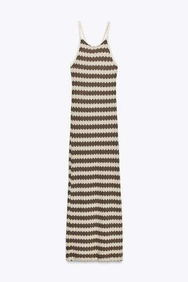 STRIPED RUSTIC DRESS - Stripes by Zara - Image 3