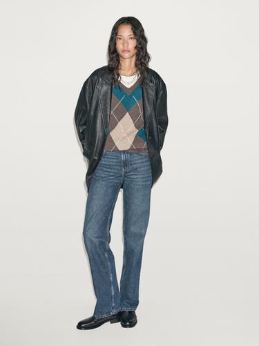 Americana soft piel napa - Negro de Zara