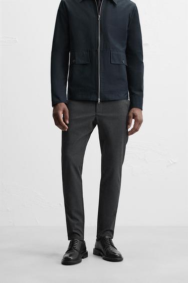 بنطلون SLIM FIT مريح - مارينجو الخاص بـ Zara