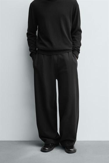 BALLOON TROUSERS WITH TWISTED SEAMS - Black by Zara