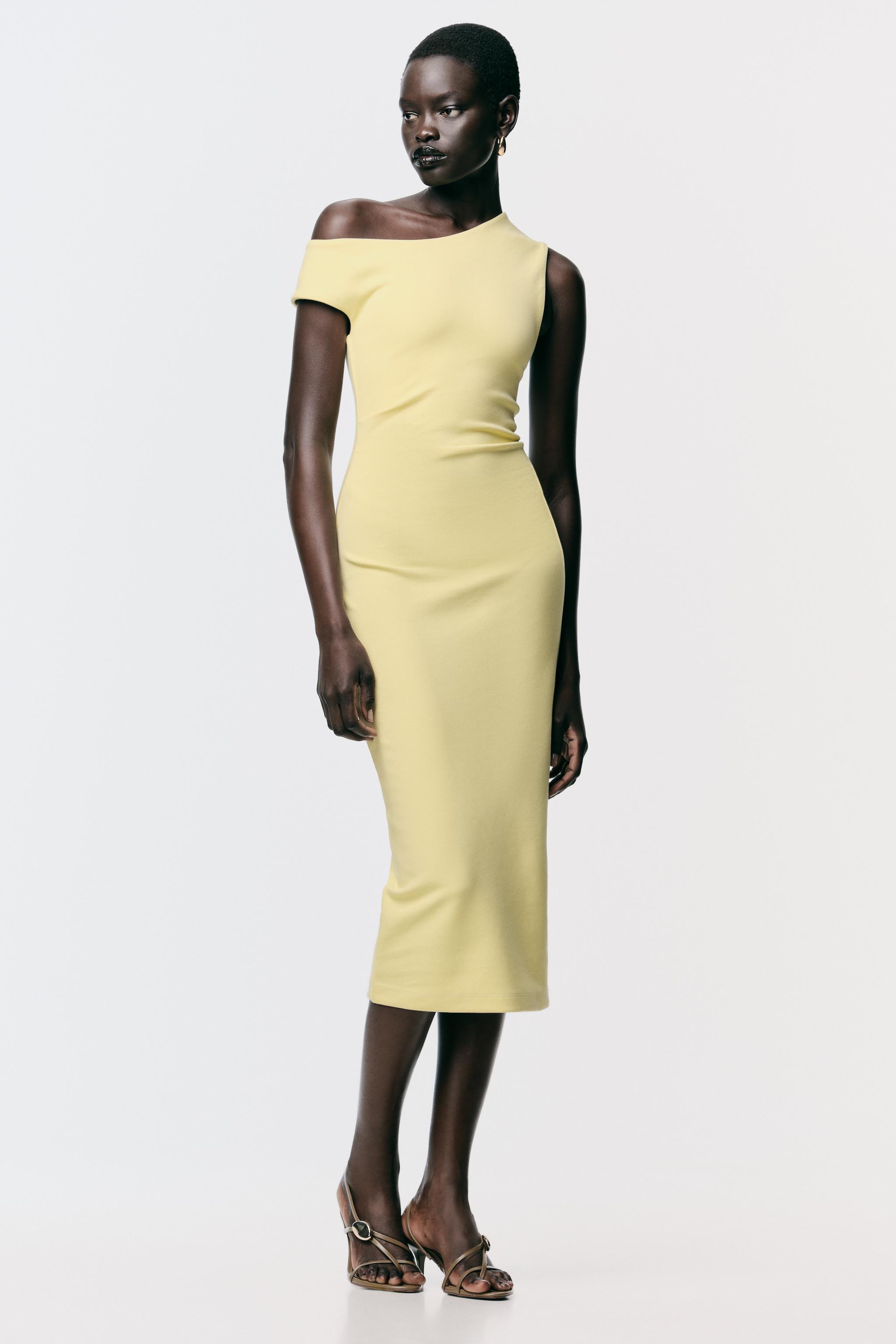 ZARA イエロードレス　パーティードレス イエロードレス - レディース | ZARA