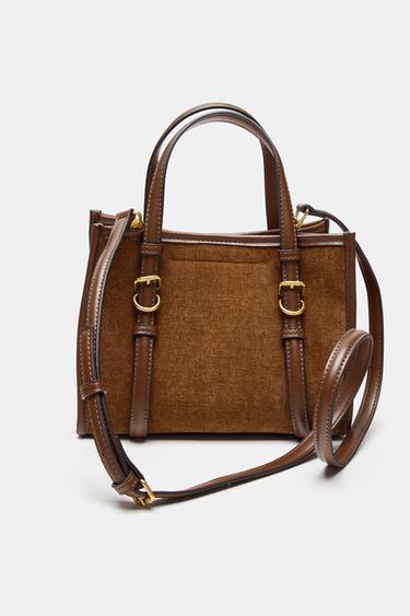 MINI SAC SHOPPER - Marron de Zara - Image 2