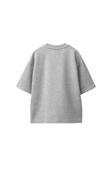 INTERLOCK PLAIN T-SHIRT — Gray marl 2
